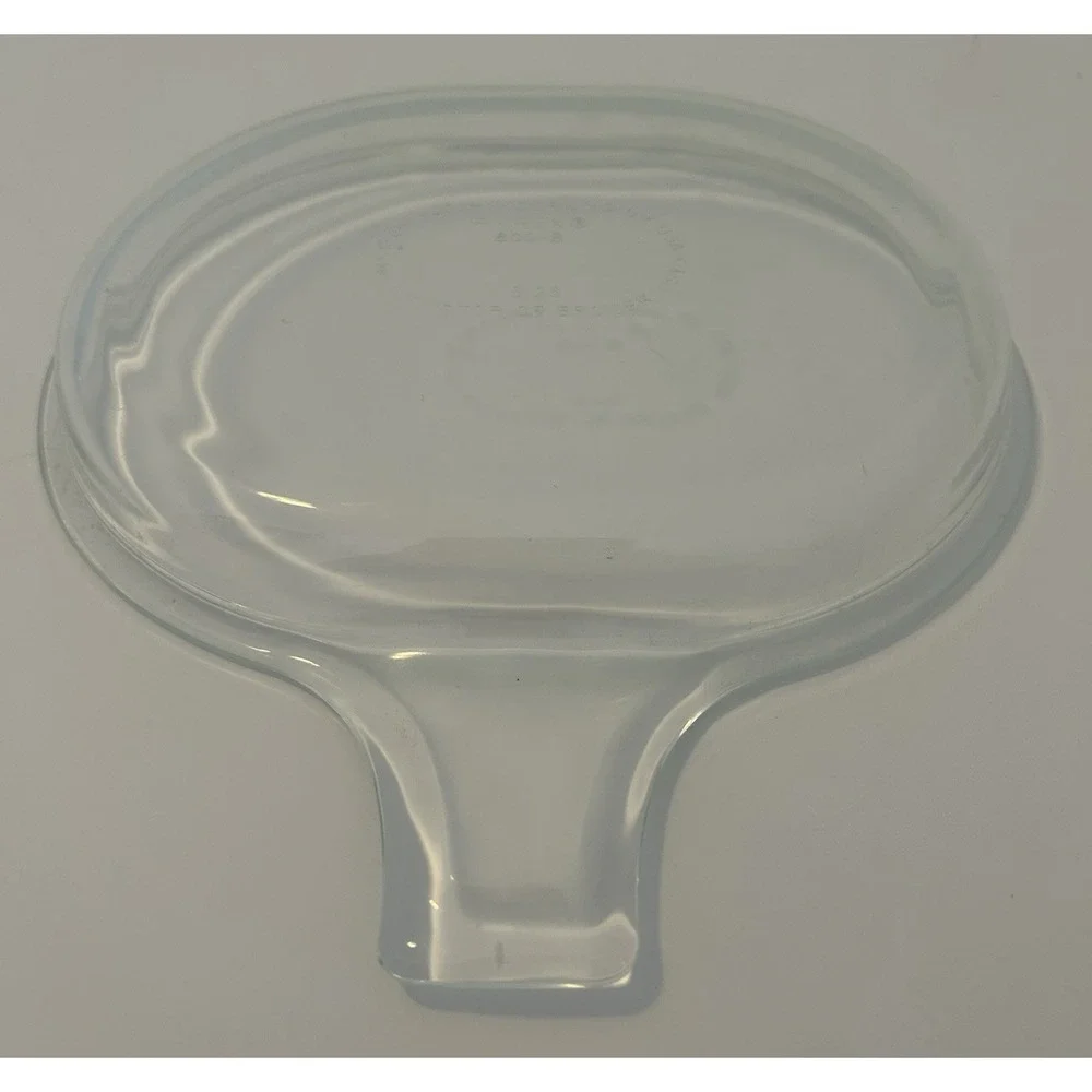 Pyrex Corning Clear Glass Set of 2 Grab It Single Serve Microwave Plate 600-B
